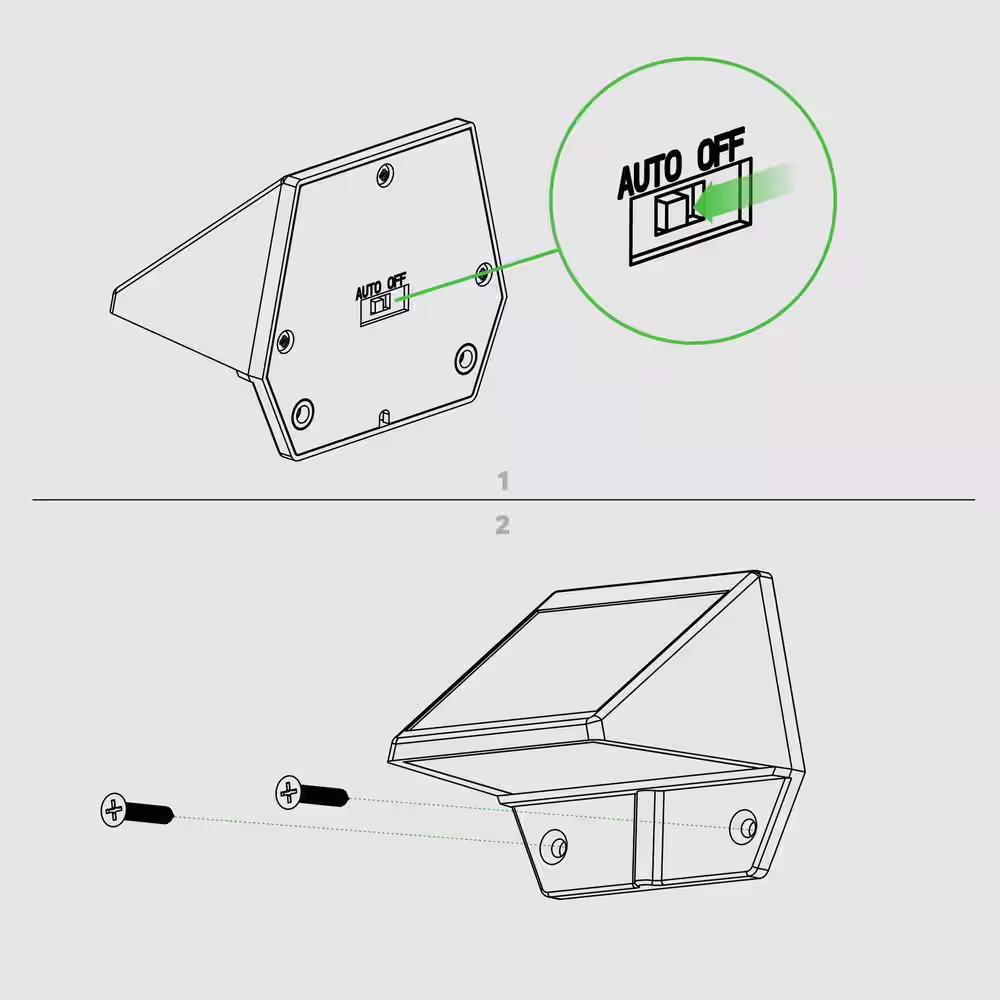 CLASSY CAPS Solar 2-LED Outdoor White Integrated LED Deck and Wall Light (2-Pack)