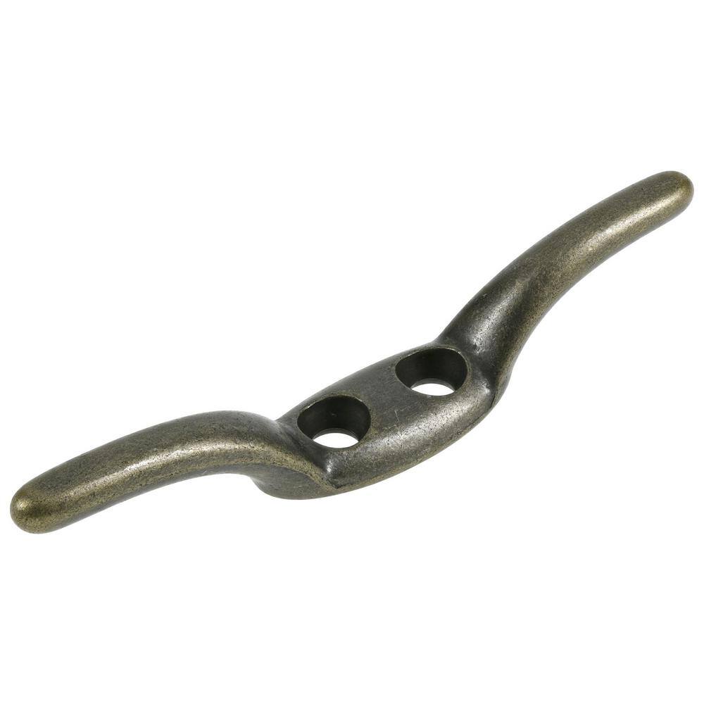 Hardware Essentials 2-1/2 in. Rope Cleat in Antique Brass (10-Pack)