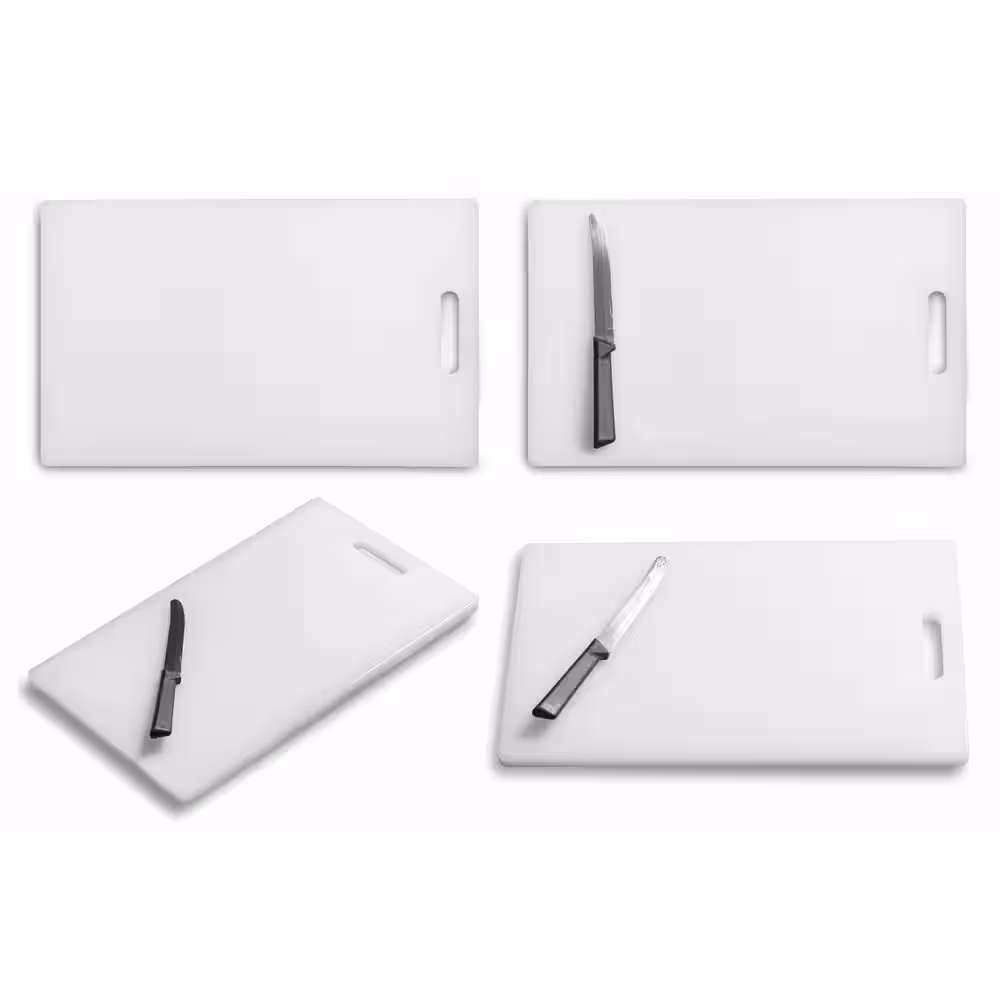 POLYMERSHAPES 12 in. X 48 in. X 0.500 in. White Polyethylene HDPE Sheet