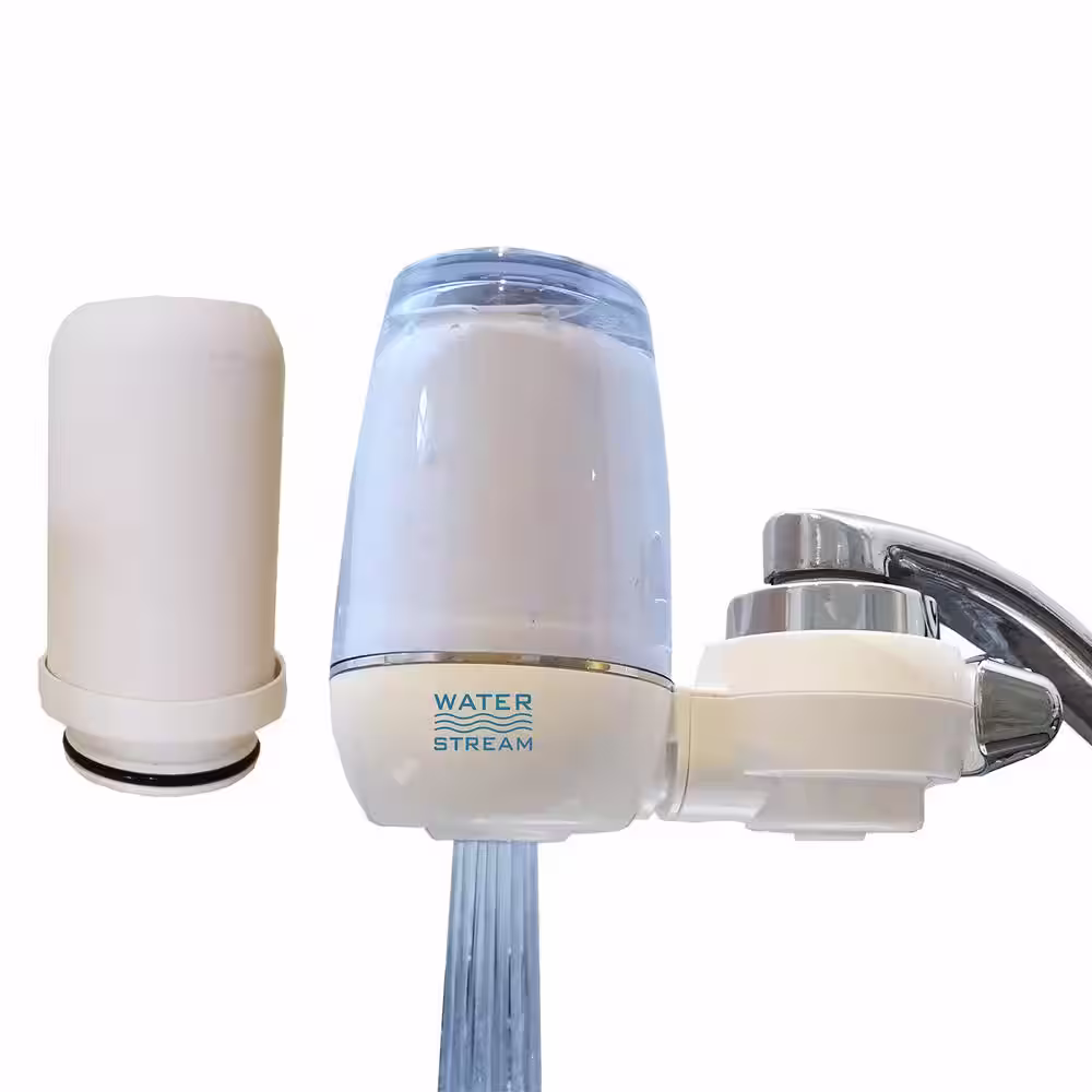 Little Luxury Luxury Home Tap Faucet Mounted Water Filtration System in White