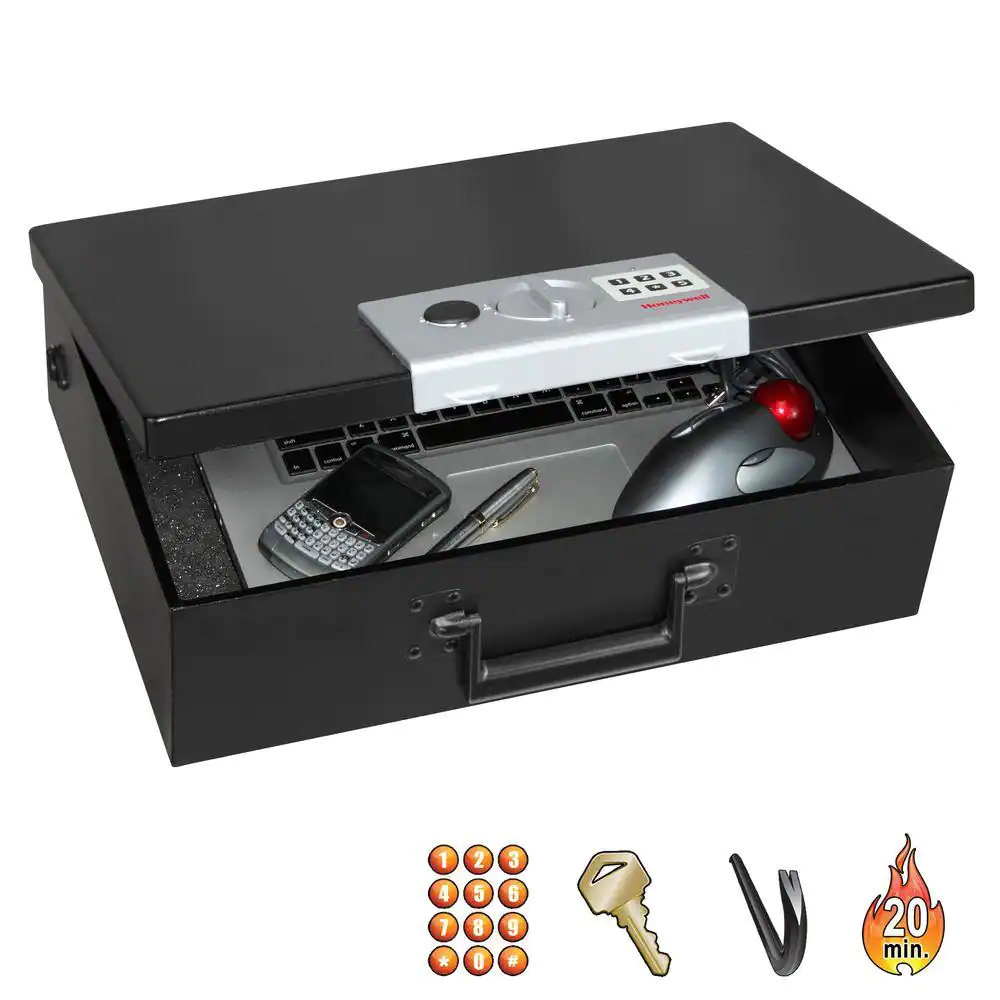Honeywell 0.48 cu. ft. Fire Resistant Steel Laptop Security Box with Programmable Digital Lock