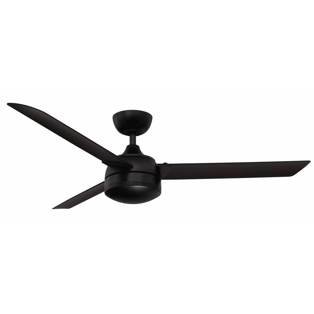 FANIMATION Xeno Wet 56 in. Integrated LED Indoor/Outdoor Black Ceiling Fan with Light Kit and Remote Control