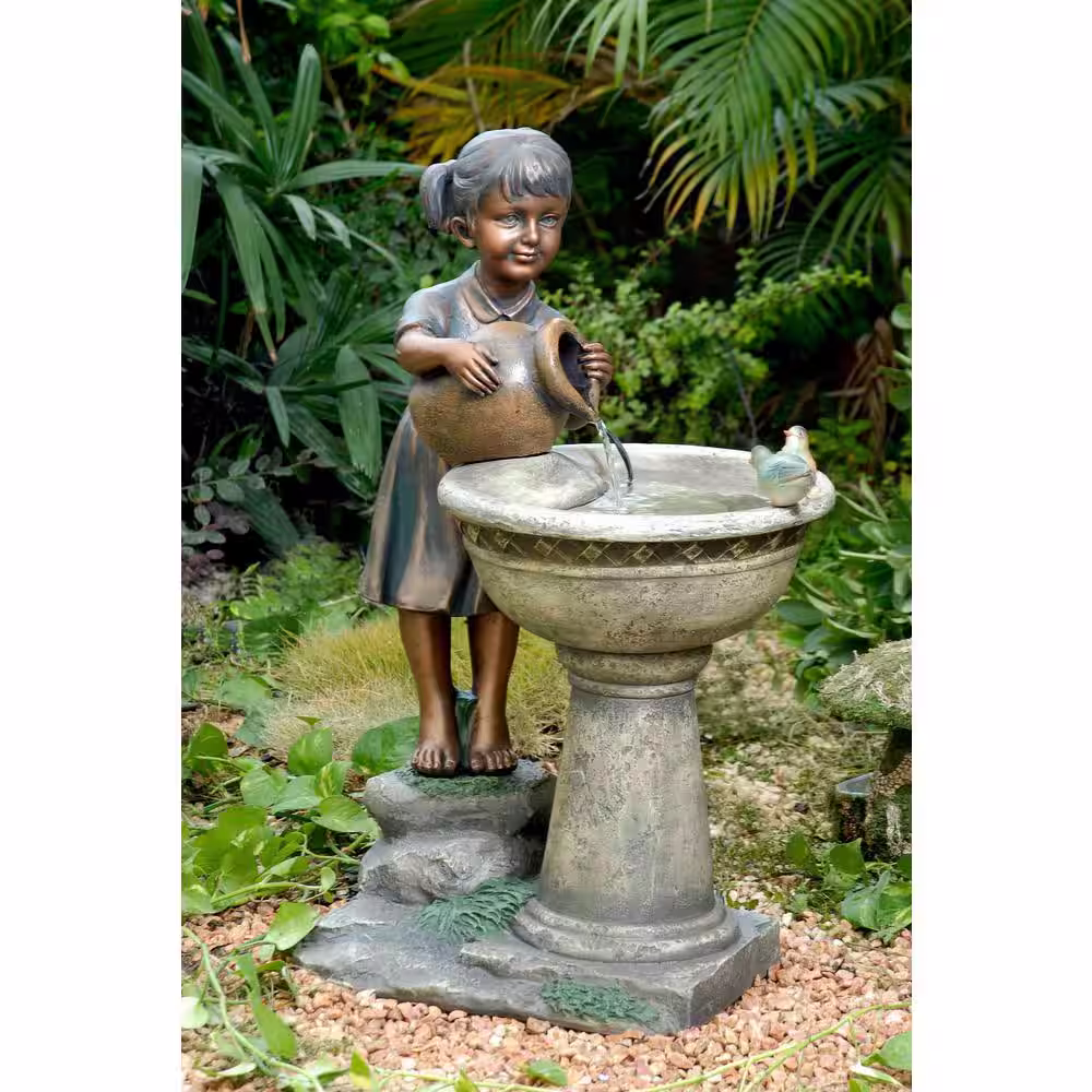 Fountain Cellar Versando Bird Bath Outdoor Water Fountain