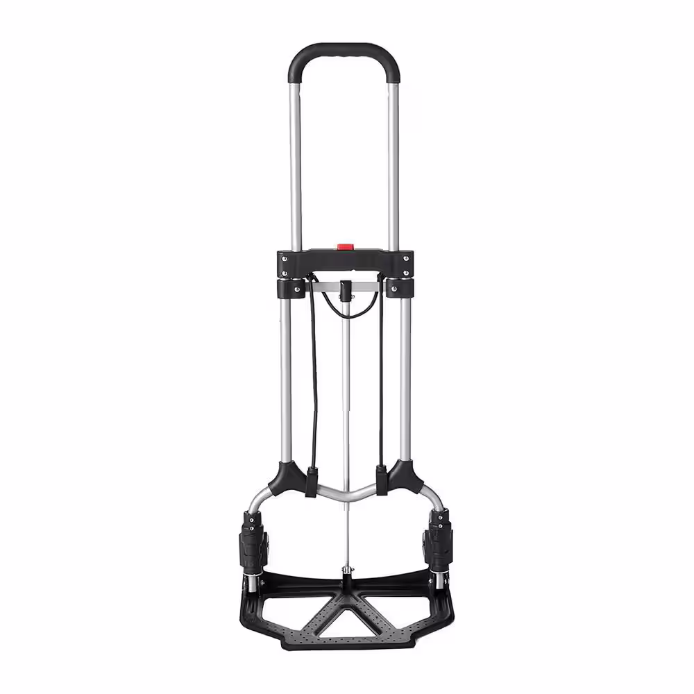 Magna Cart Personal MCI Folding Steel Hand Truck, 160 lbs. Capacity, Silver/Black