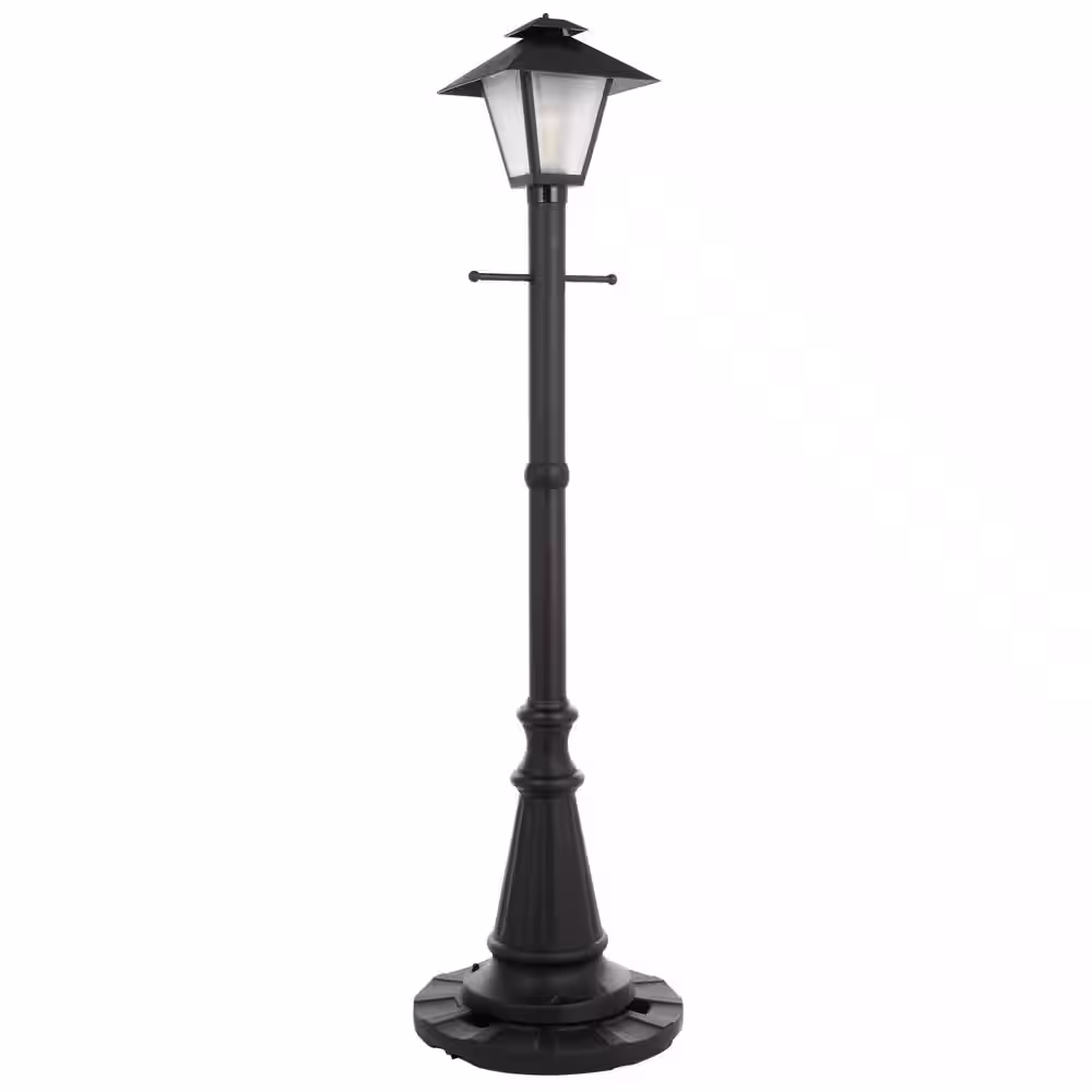 Patio Living Concepts Cape Cod Black Outdoor Plug-In Post Lantern Patio