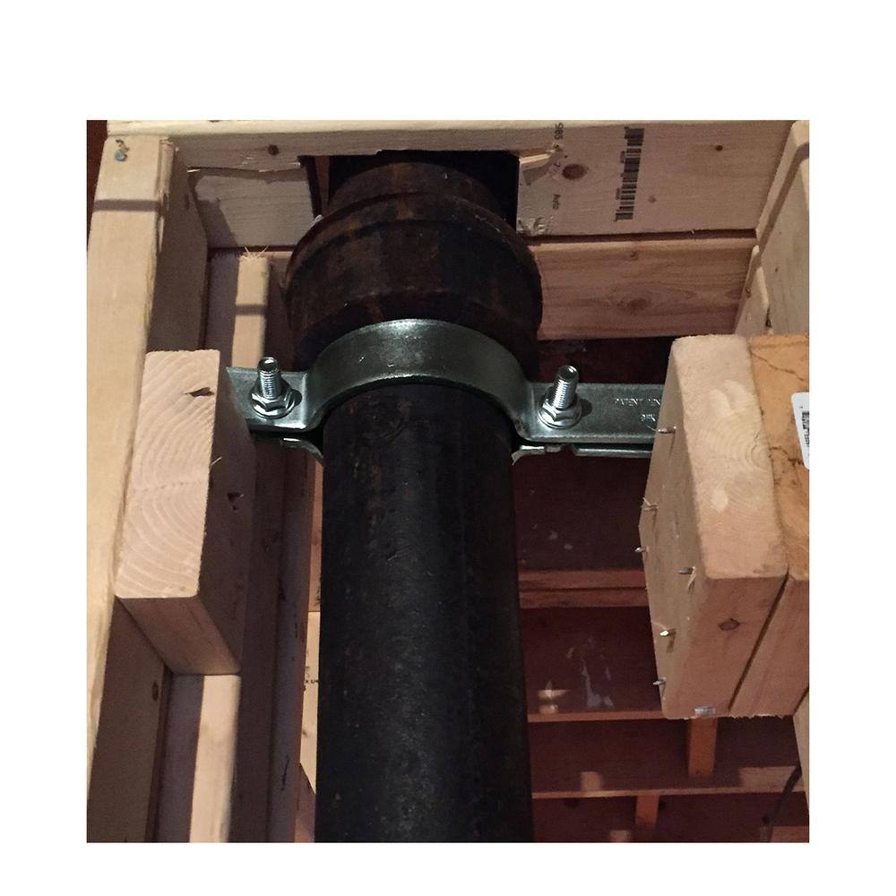 The Plumber's Choice 1-1/4 in. Riser Clamp in Galvanized Steel