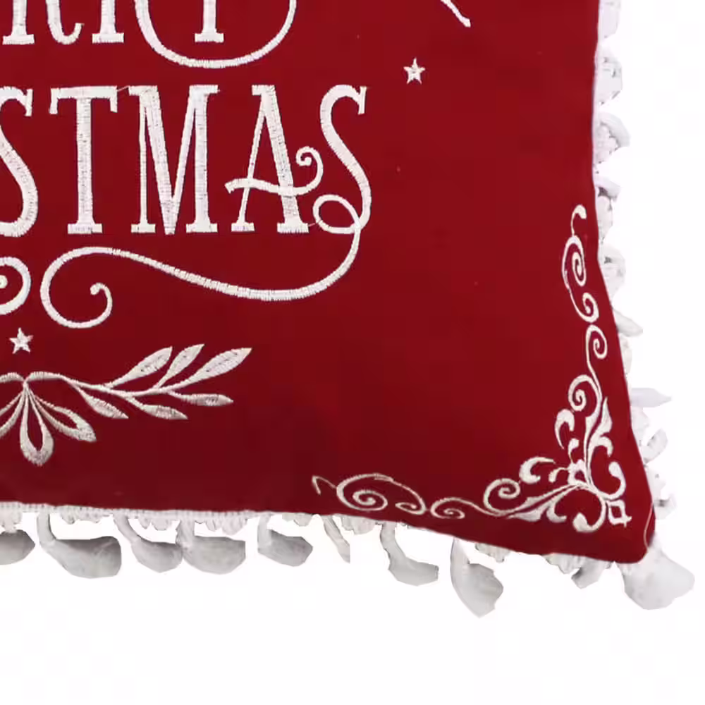 None Folk Deer Red Embroidered 