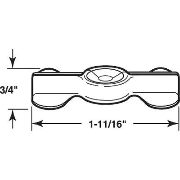 Prime-Line Nickel-Plated Double-Wing Flush Clips (6-pack)