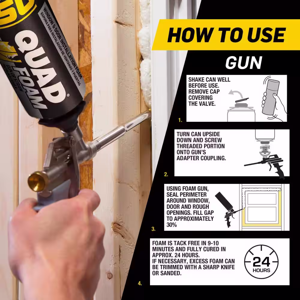 OSI QUAD 16 fl. oz. Window and Door Installation Foam (each)