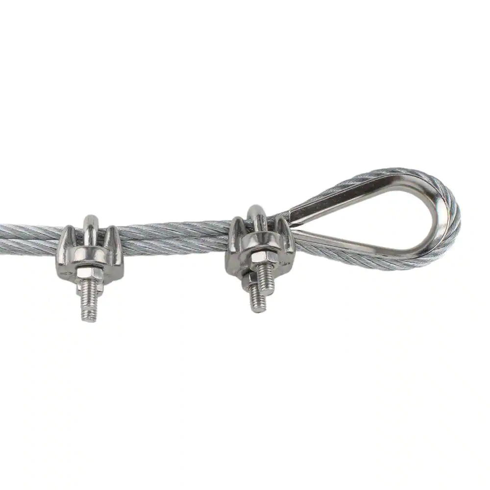 Everbilt 5/16 in. Zinc-Plated Clamp Set (4-Pack)