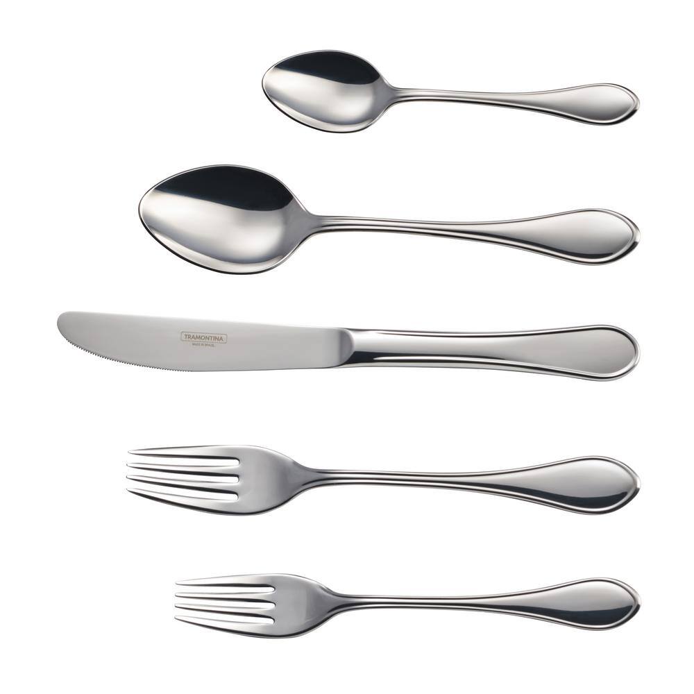 Tramontina Italy 20-Piece 18/10 Stainless Steel Flatware Set