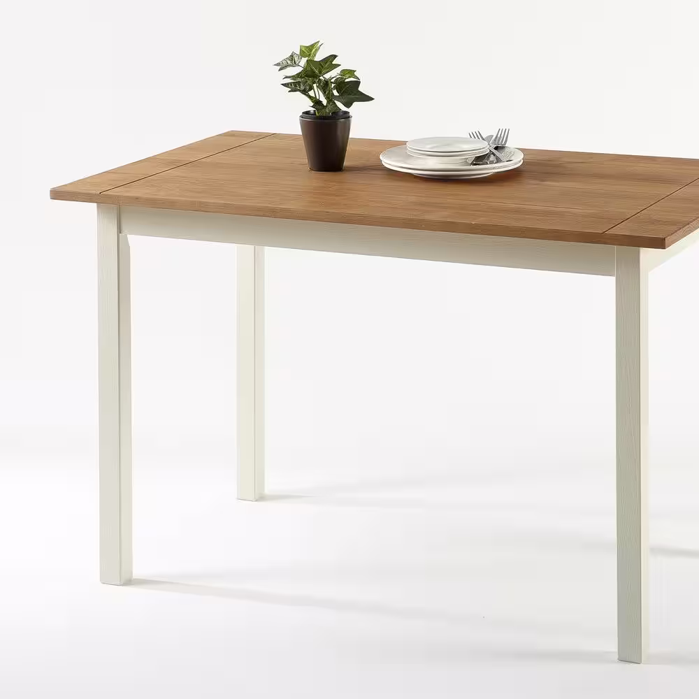 Zinus Becky Farmhouse Wood Dining Table / Table Only