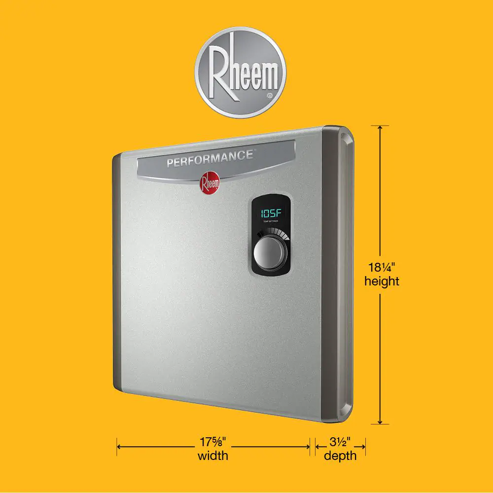 Rheem Performance 24 kw Self-Modulating 4.68 GPM Tankless Electric Water Heater