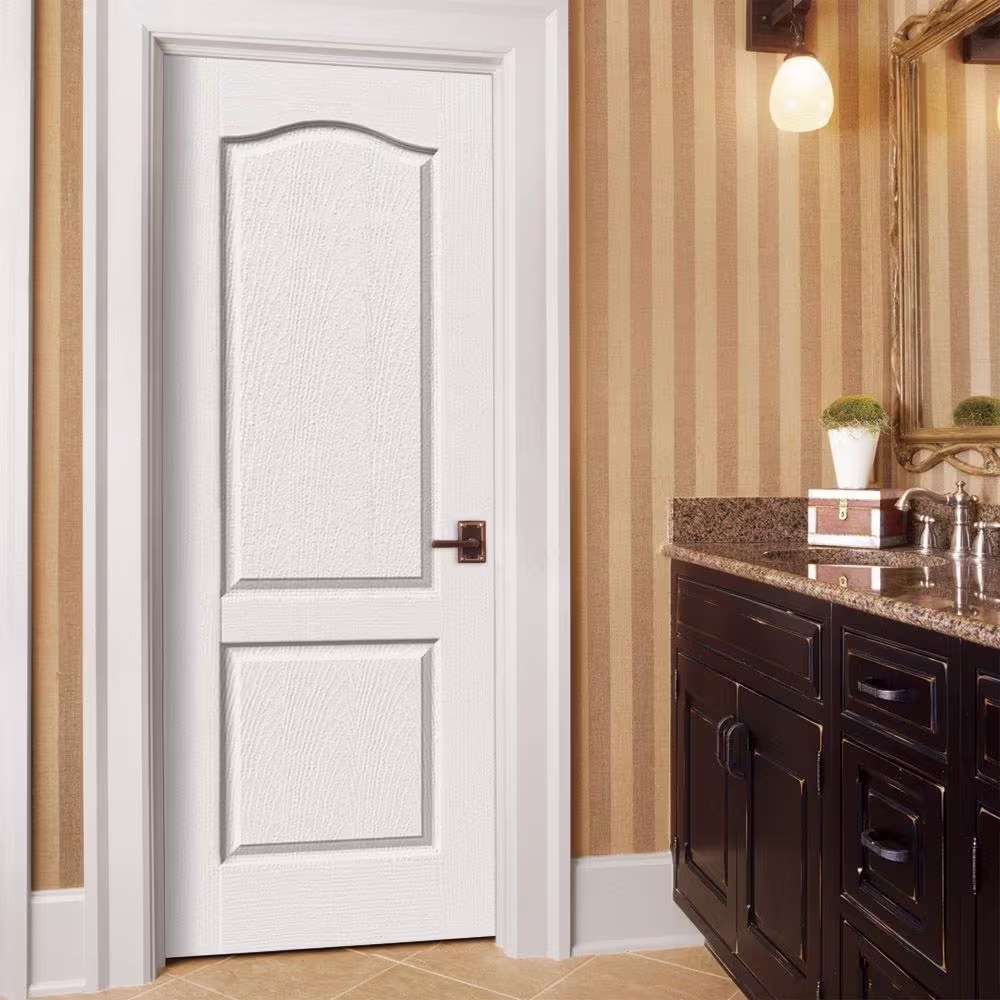 JELD-WEN 30 in. x 80 in. Camden White Painted Textured Molded Composite Interior Door Slab