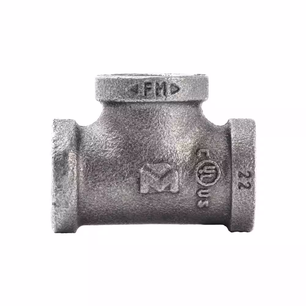 Southland 1/2 in. Black Malleable Iron Tee Fitting