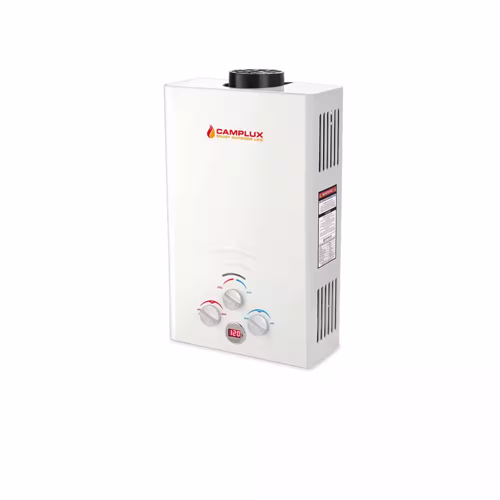 CAMPLUX ENJOY OUTDOOR LIFE Camplux 8L 2.11 GPM 55,000 BTU Outdoor Portable Propane Gas Tankless Water Heater