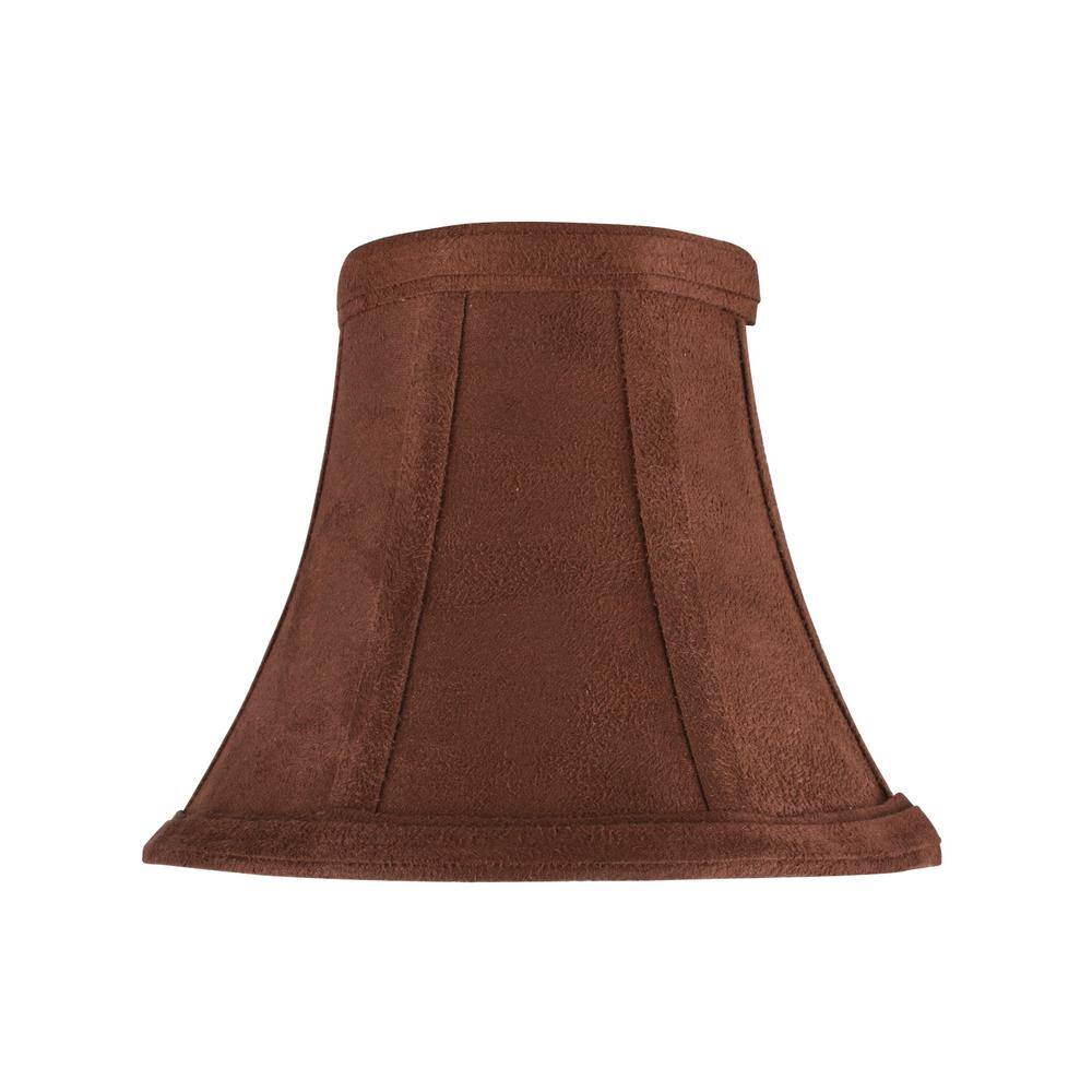 Aspen Creative Corporation 6 in. x 5 in. Dark Brown Bell Lamp Shade (5-Pack)