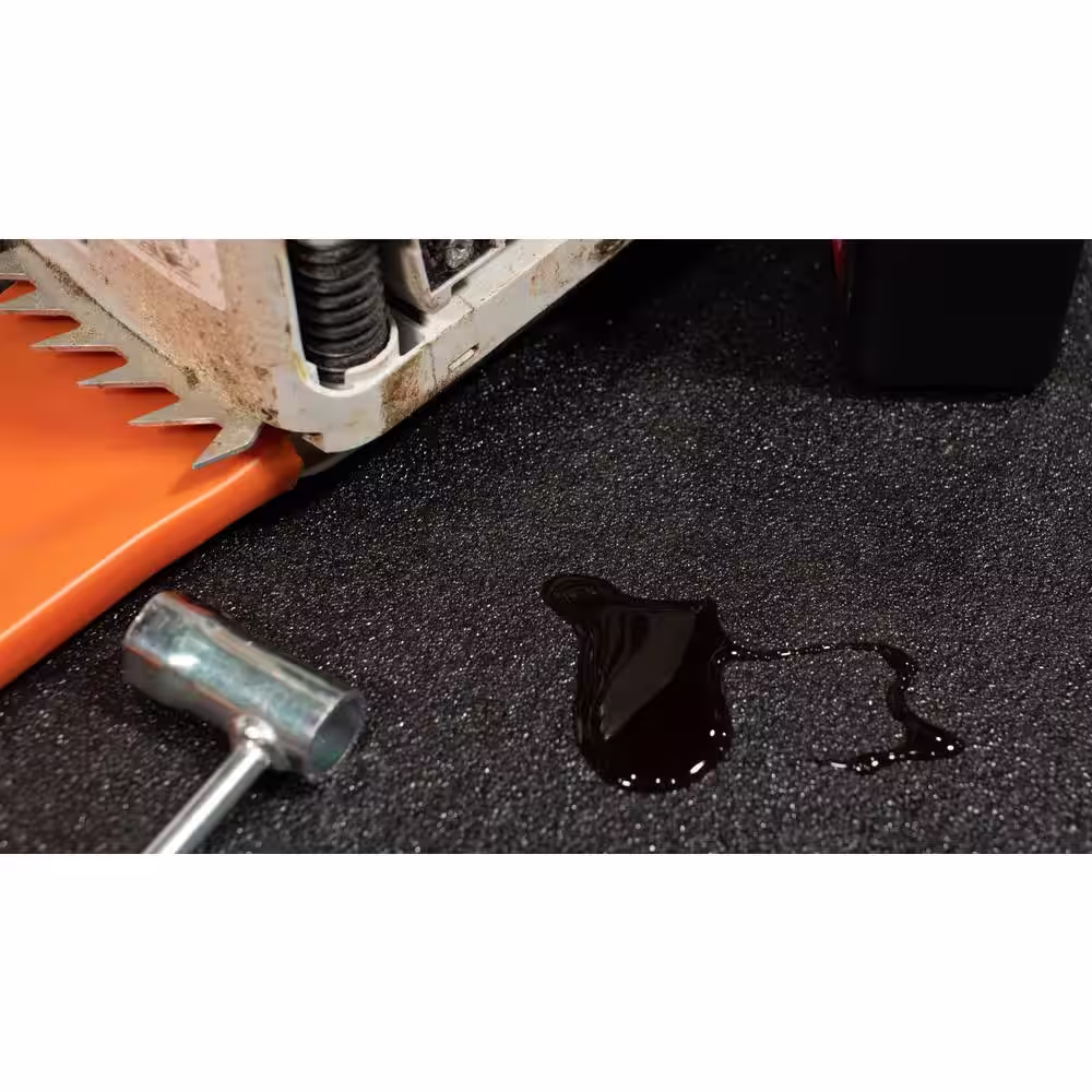FlooRX 1.58 ft. x 1.58 ft. Obsidian Precision Lock Utility Rubber Flooring (25 sq. ft./Pack)