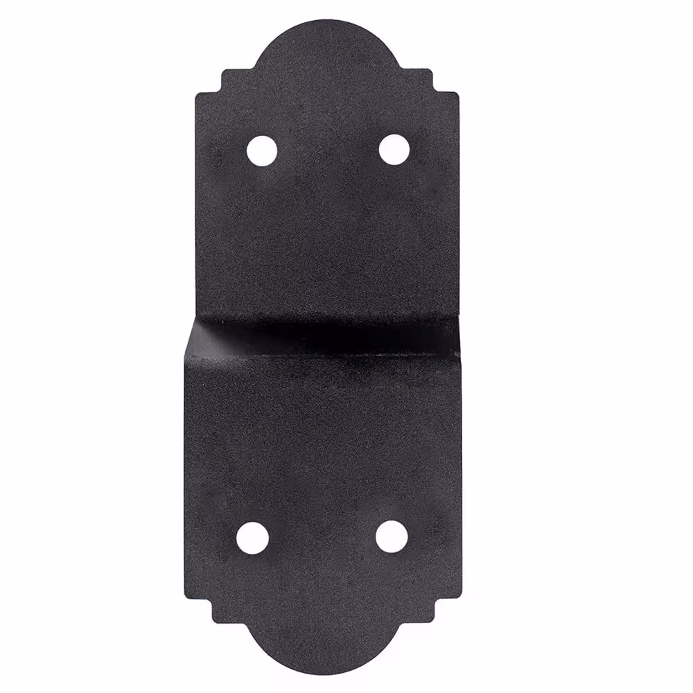 Simpson Strong-Tie Outdoor Accents Mission Collection 5 in. ZMAX, Black Powder-Coated Deck Joist Tie for 2x Nominal Lumber