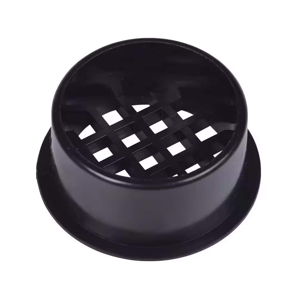 Oatey 2 in. Round Push-In Black ABS Shower Drain