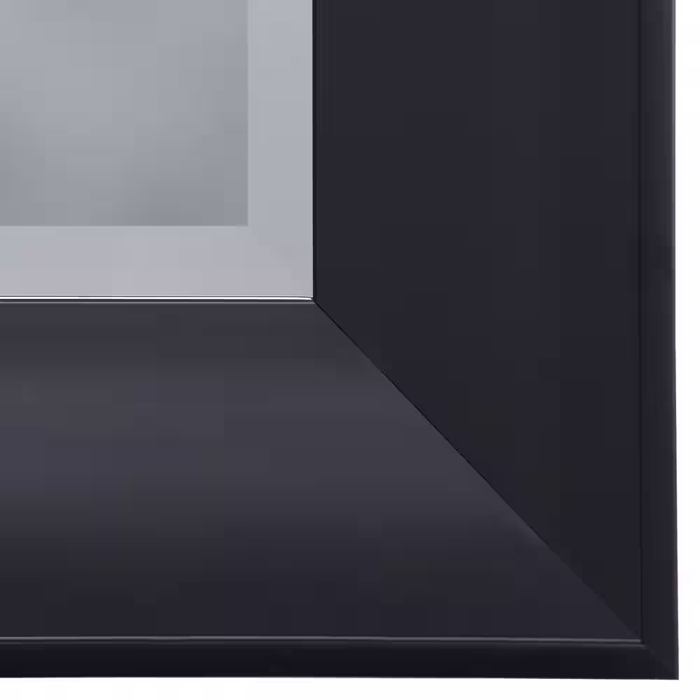 Yosemite Home Decor Medium Rectangle Black Beveled Glass Casual Mirror (36 in. H x 24 in. W)