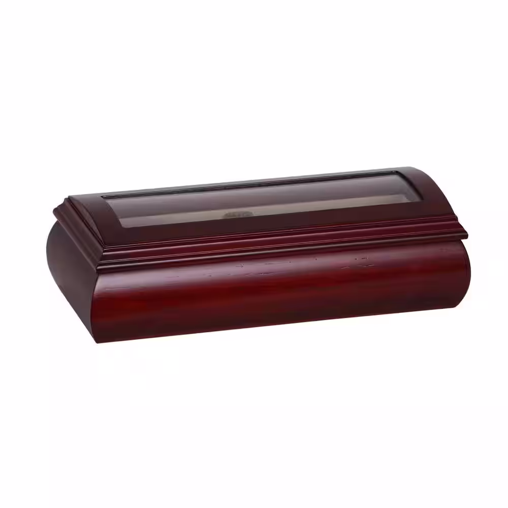 Mele & Co Emery Cherry Finish Wooden Watch Box