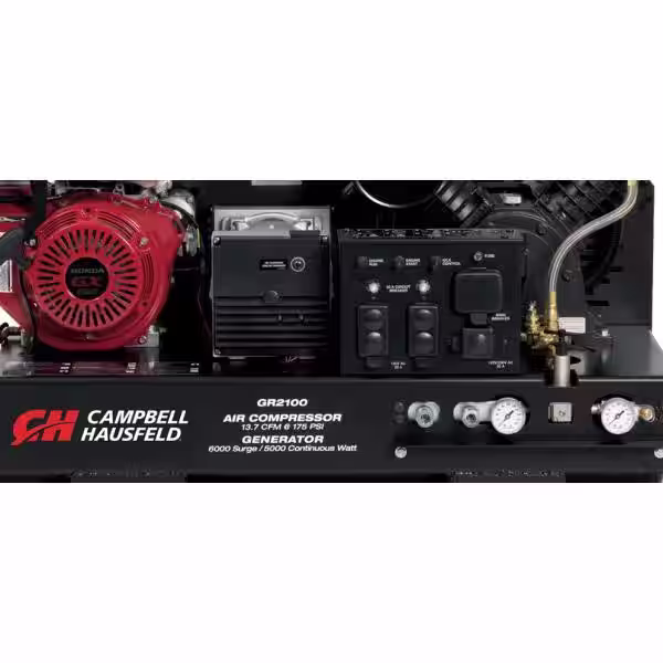 Campbell Hausfeld 10 Gal. 175 PSI Stationary Gas Engine Compressor and 5000-Watt Generator (2-in-1 Air Compressor/Generator Combo Unit)