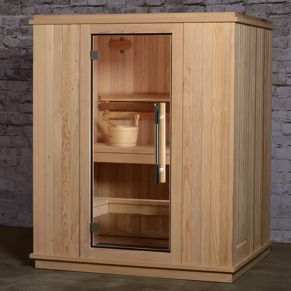ALMOST HEAVEN SAUNAS Madison Cedar 3-Person Indoor Electric Sauna