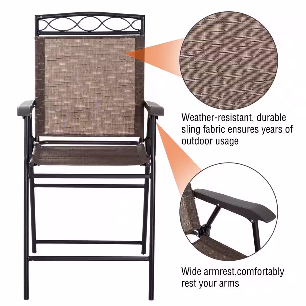 Outsunny 4-Piece Metal Round Bar Height Outdoor Bistro Set with Adjustable Umbrella, 2 Chairs, and Table