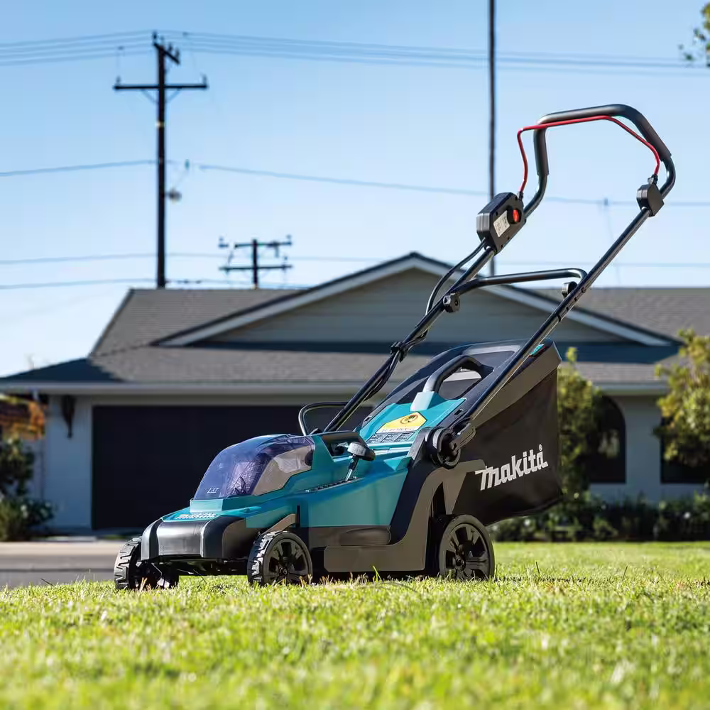 Makita 18-Volt LXT Lithium-Ion Cordless 13 in. Walk Behind Push Lawn Mower (Tool Only)
