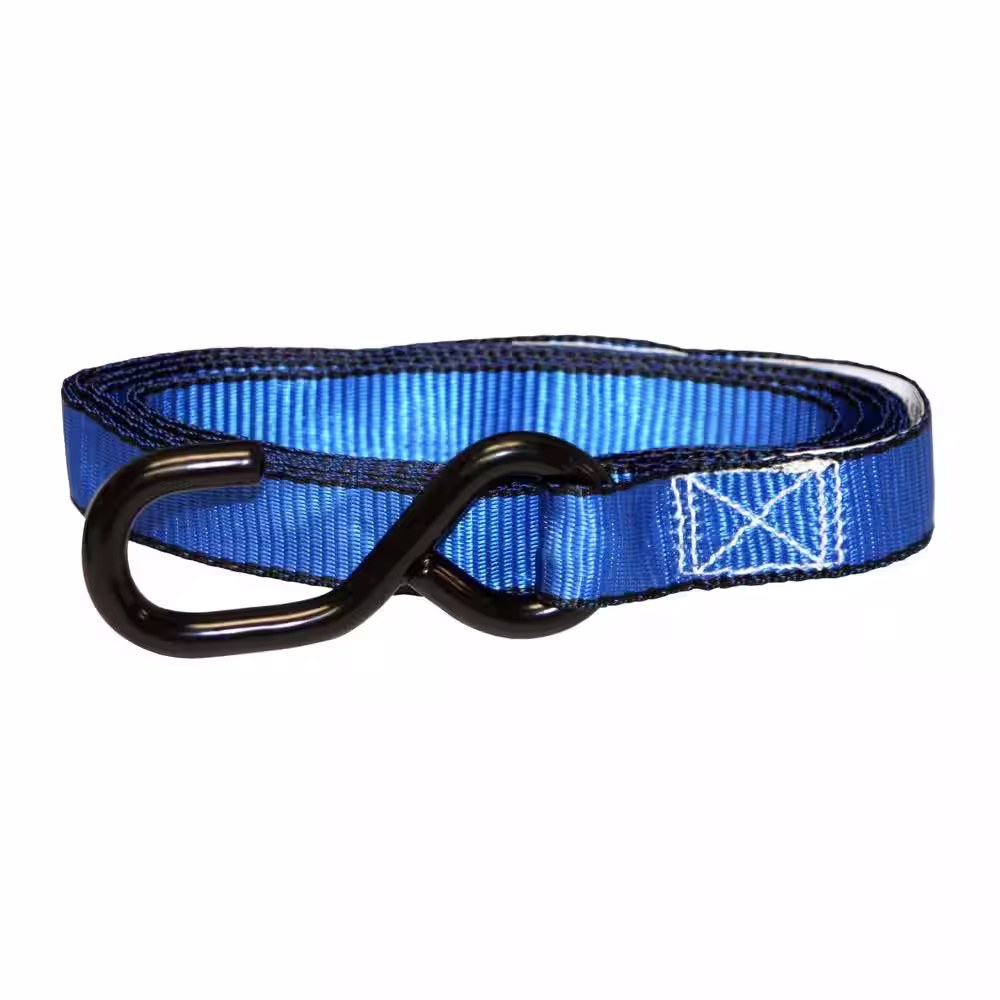 EVEREST 15 ft. x 1 in. 1500 lbs. Ratchet Tie-Down Strap (2-Pack)