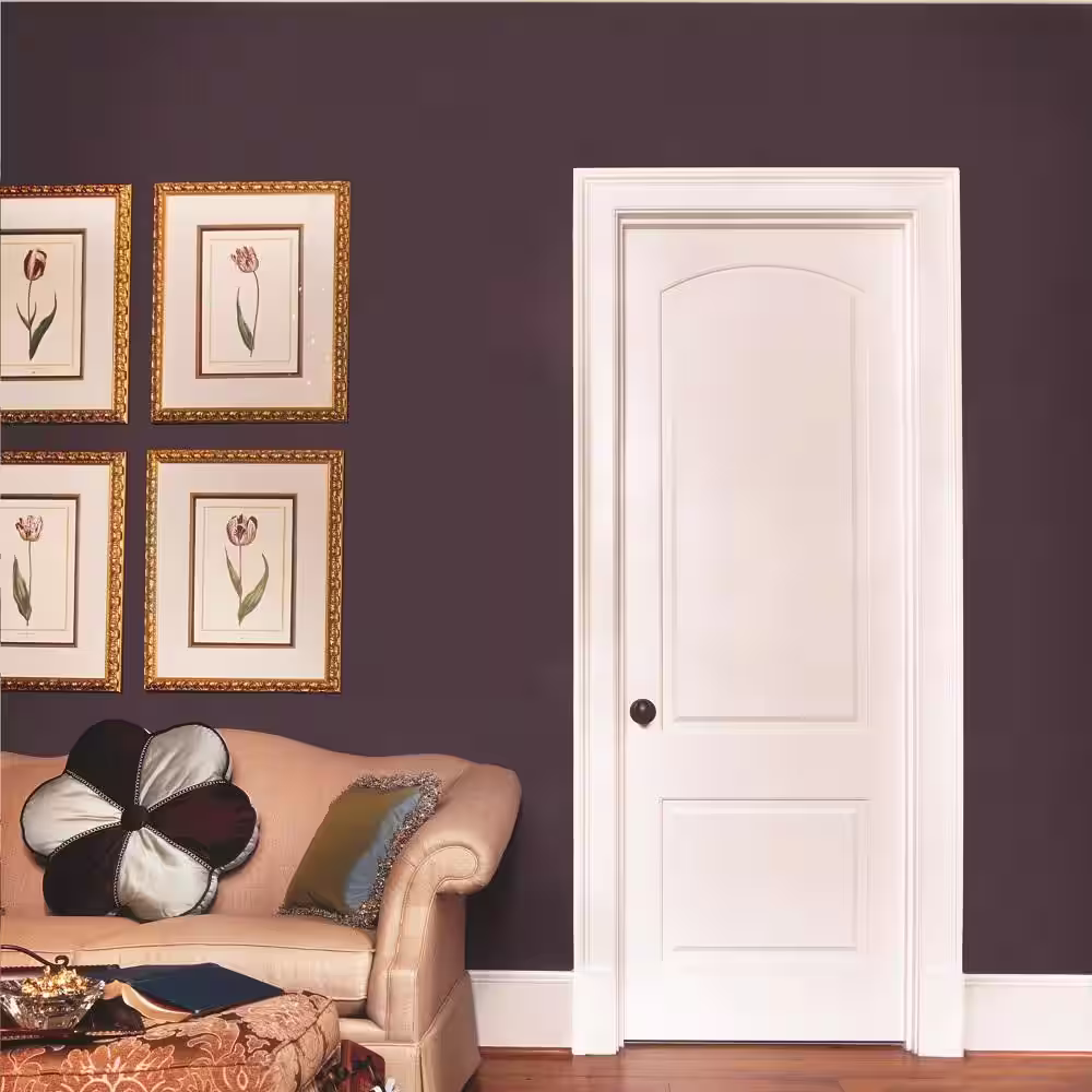 MMI Door 16 in. x 80 in. Smooth Caiman Left-Hand Solid Core Primed Molded Composite Single Prehung Interior Door
