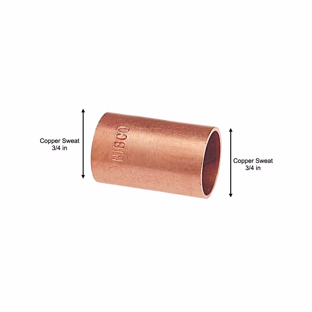 Everbilt 3/4 in. Copper Pressure Slip Coupling Fitting