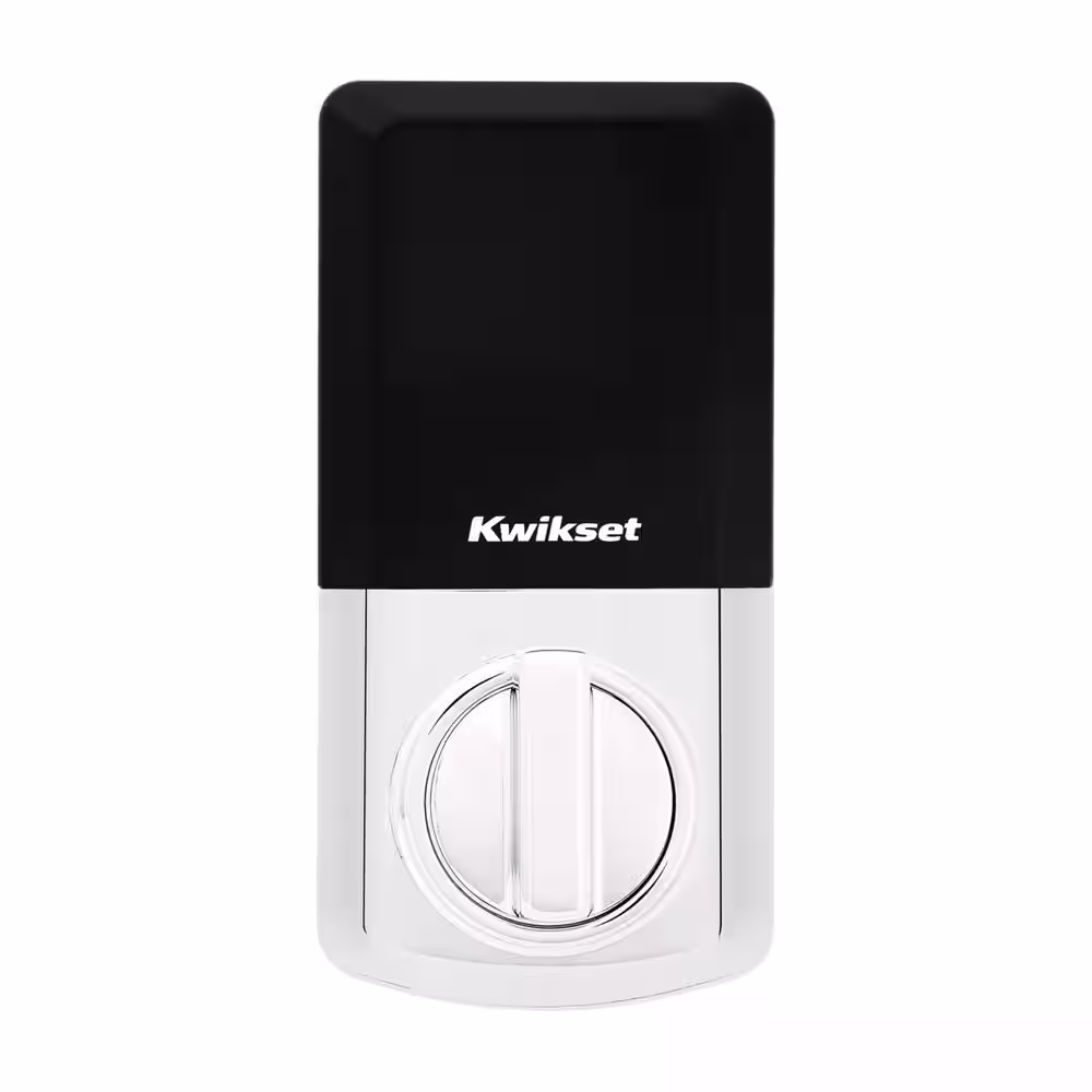 Kwikset Smartcode 260 Contemporary Polished Chrome Keypad Single Cylinder Electronic Deadbolt featuring SmartKey Security