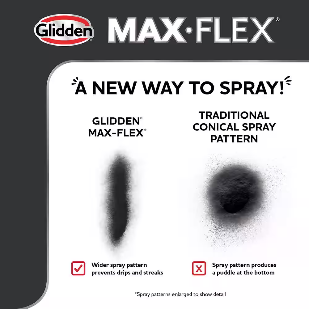 GLIDDEN MAX FLEX 12 oz. Matte Clear Interior/Exterior Topcoat Spray Paint