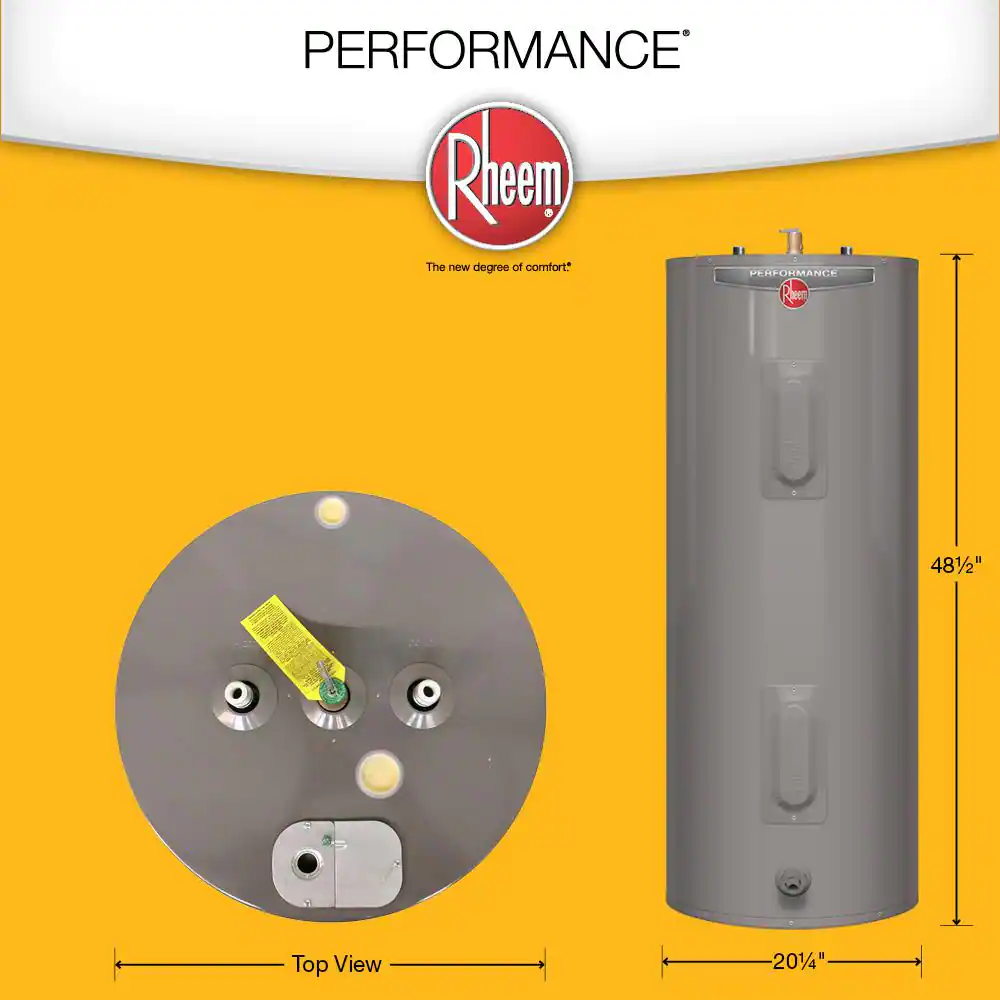 Rheem Performance 40 Gal. 4500-Watt Elements Medium Electric Water Heater with 6-Year Tank Warranty and 240-Volt