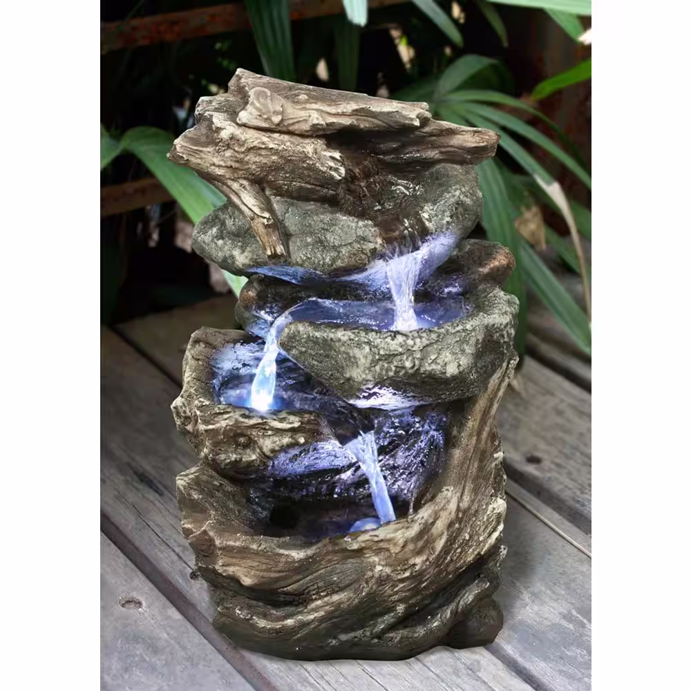 Hi-Line Gift Log/Stone Waterfall Fountain