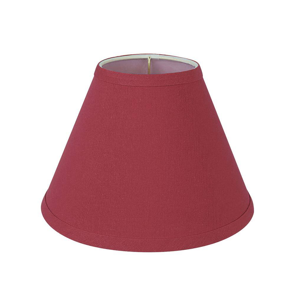 Aspen Creative Corporation 9 in. x 6-1/2 in. Red Hardback Empire Lamp Shade