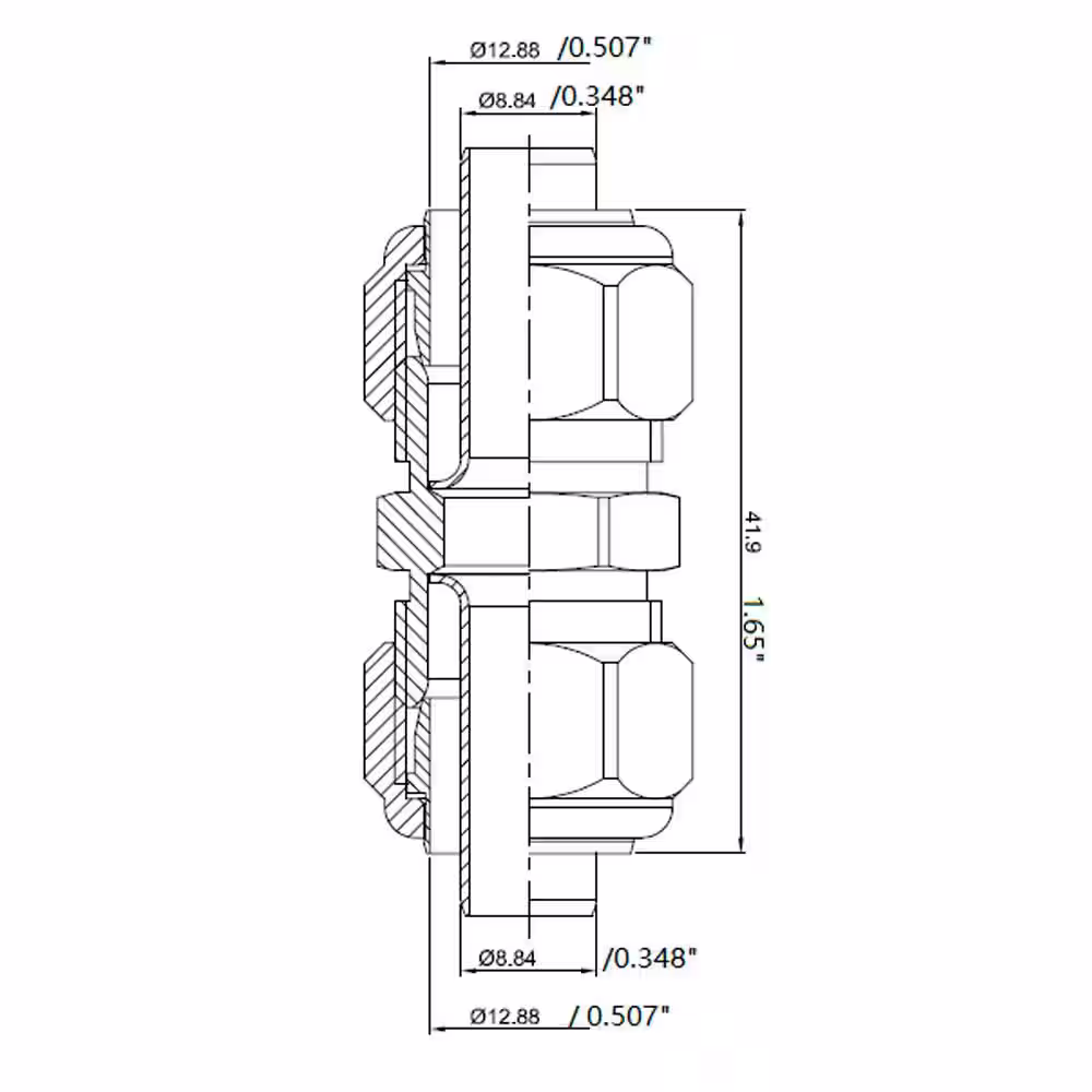 Everbilt 1/2 in. OD Compression Brass Coupling Fitting