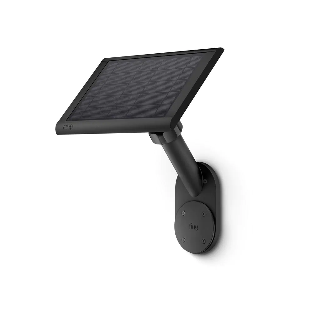 Ring Wall Mount for Solar Panels and Cams - Black