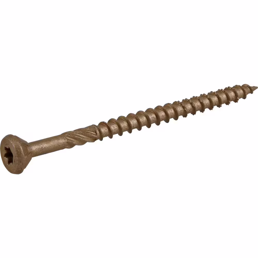 Everbilt #10 x 3 in. Star Drive Flat Head Exterior Wood Screws 1 lb.-Box (69-Piece)