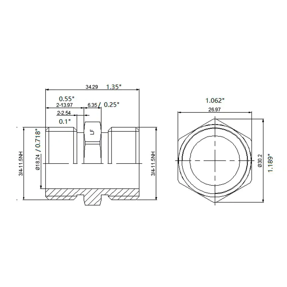 Everbilt 3/4 in. MHT Brass Coupling Fitting