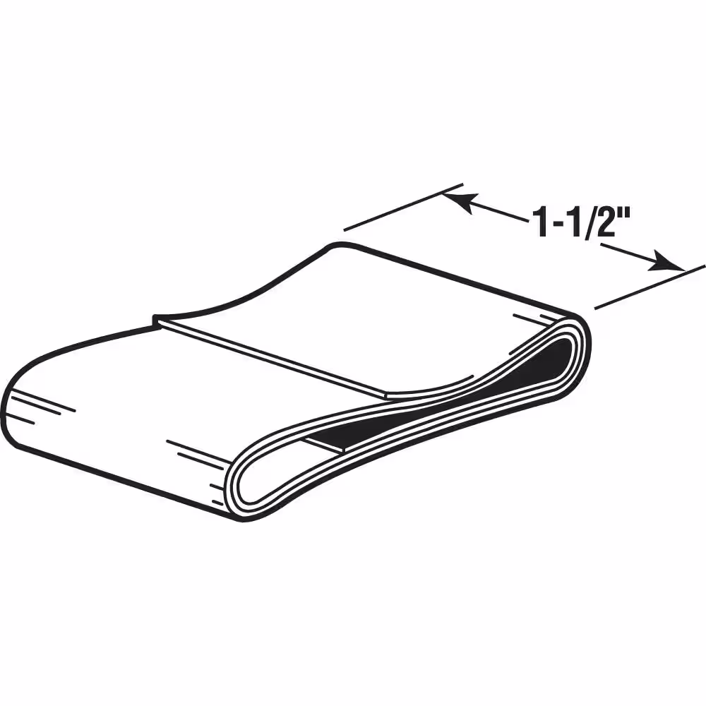 Prime-Line 1-1/2 in. x 36 in. Flat Shower Door Bottom Seal