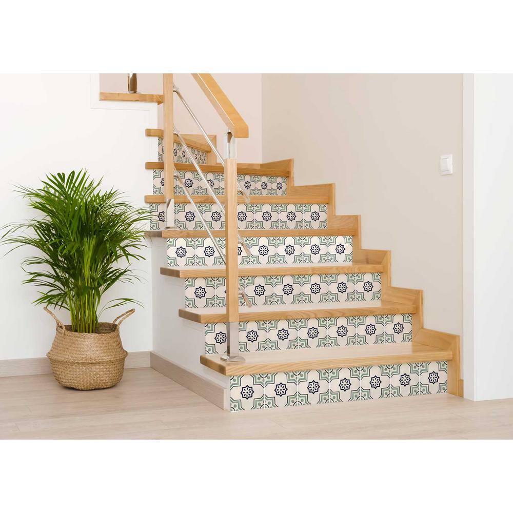 None Green V40 4 in. x 4 in. Vinyl Peel and Stick Tile (24-Tiles, 2.67 sq. ft./Pack)