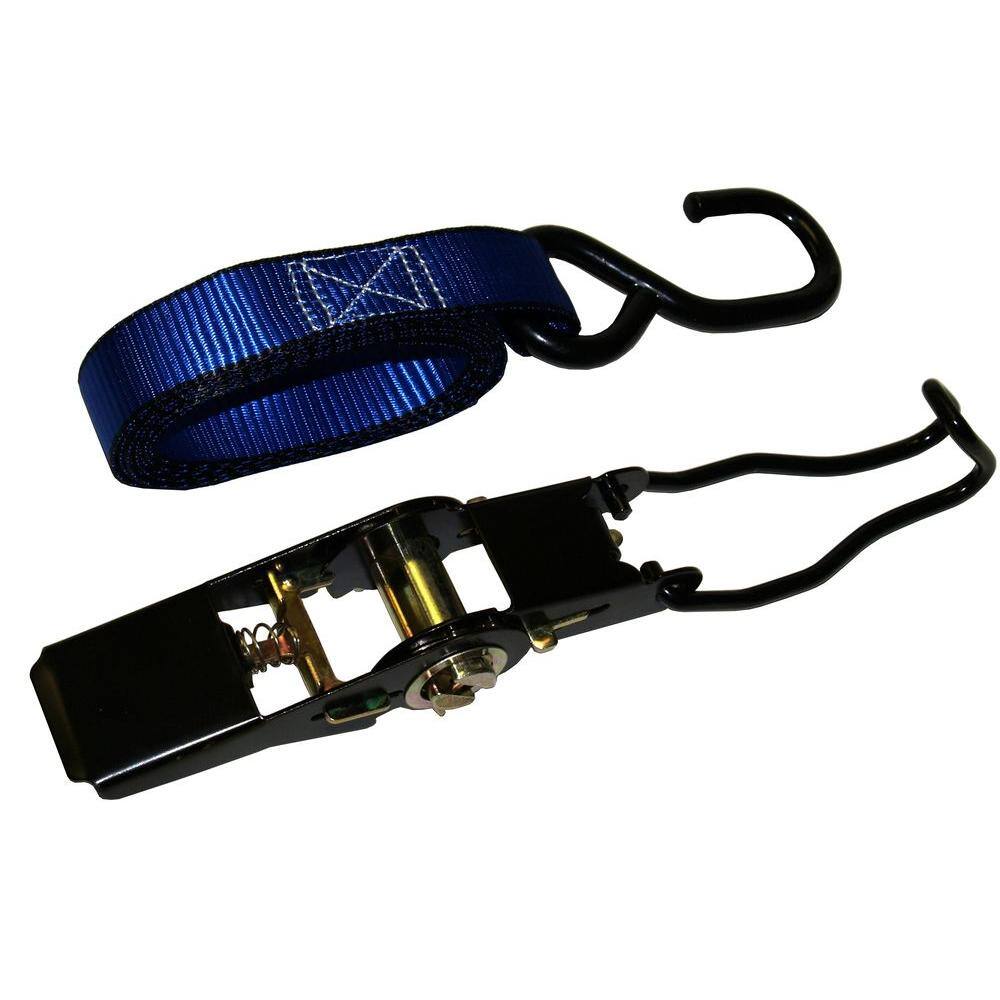 EVEREST 10 ft. x 1 in. 1500 lbs. Ratchet Tie Down Strap (4-Pack)