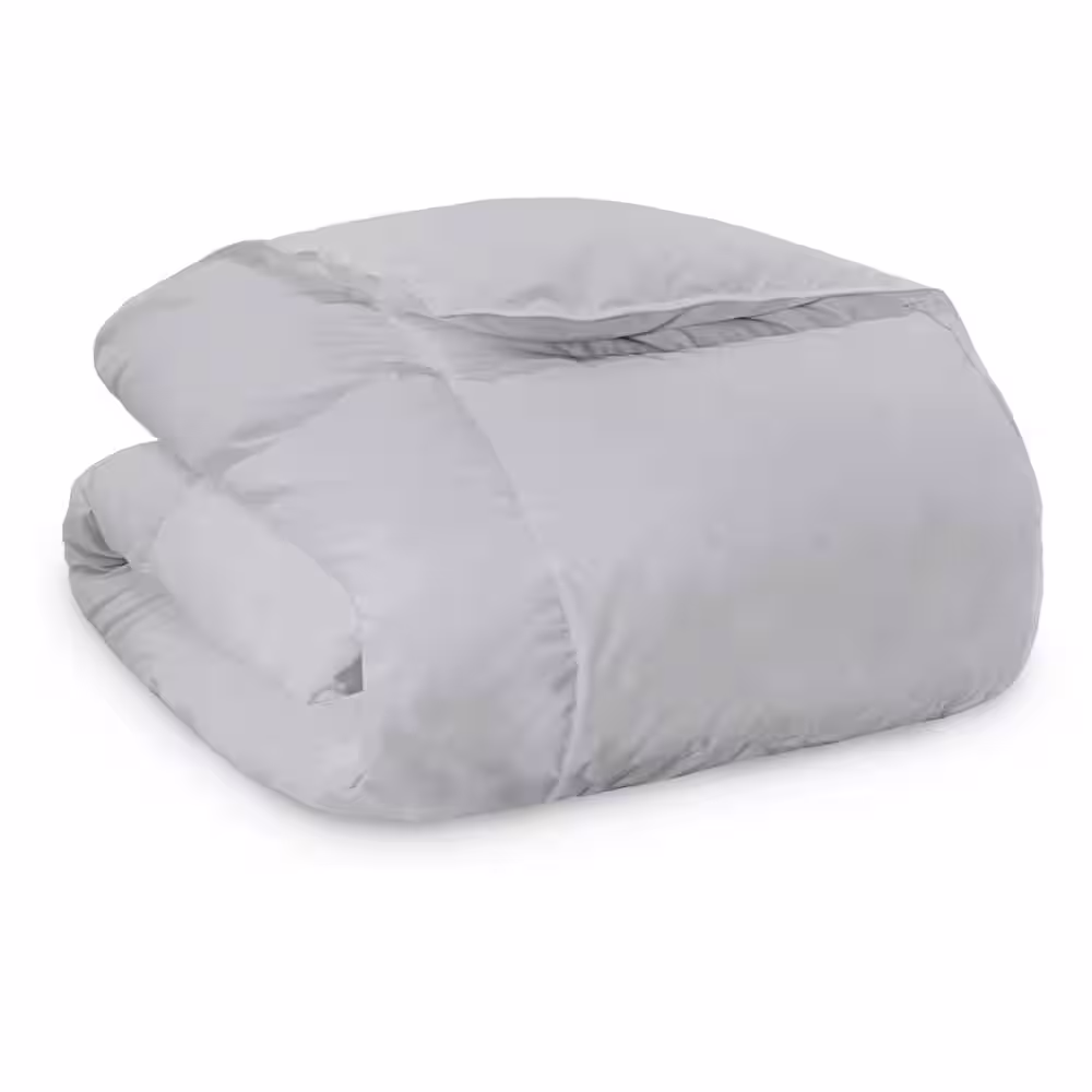 None Medium Warmth Light Grey Down Alternative Full/Queen Comforter