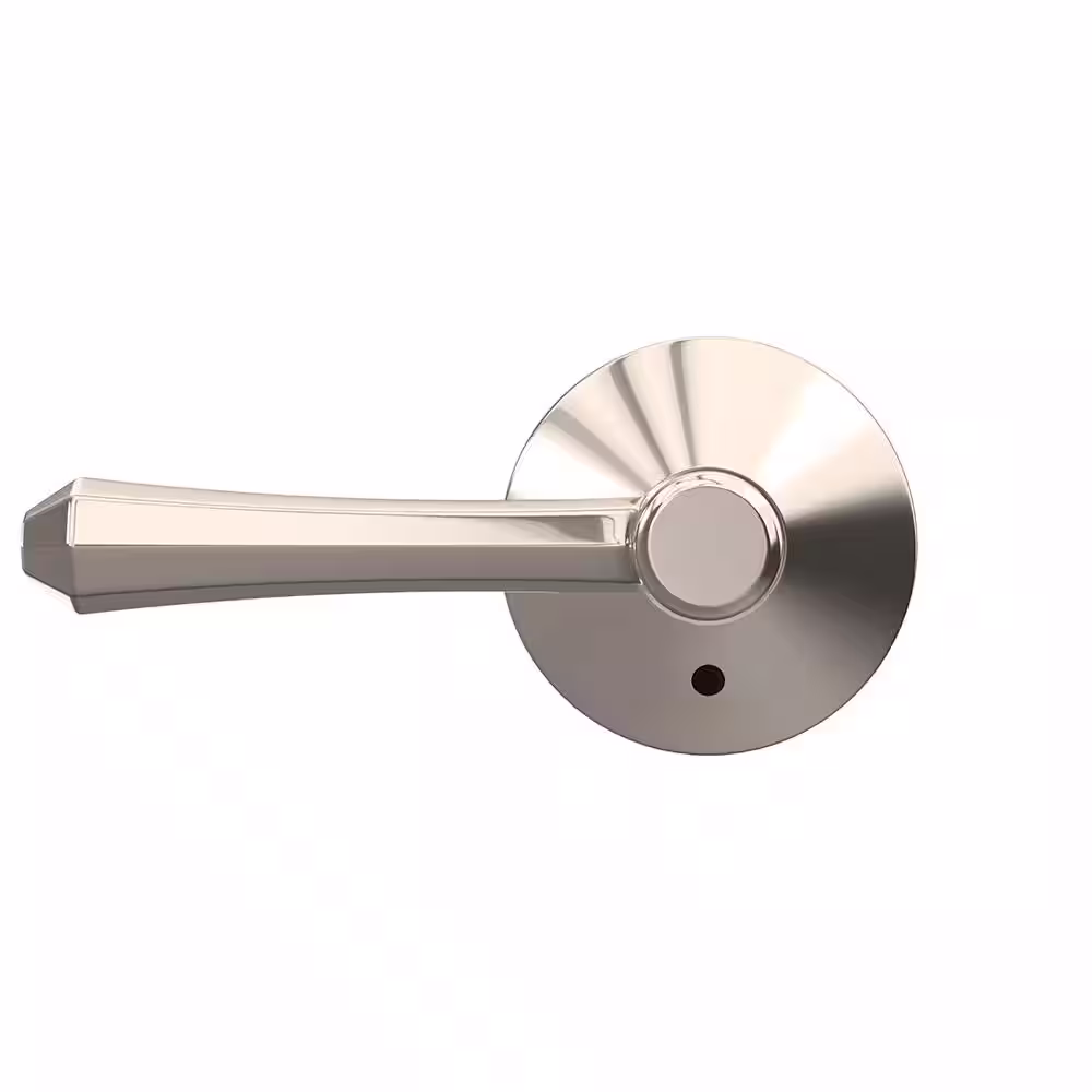 Schlage Custom Dempsey Polished Nickel Combined Interior Door Handle with Kinsler Trim