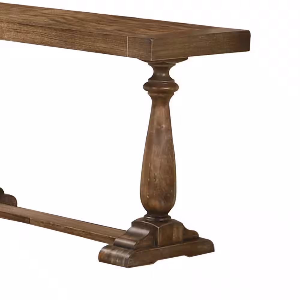 None Amy 50 in. Driftwood Rectangle Solid Wood Console Table