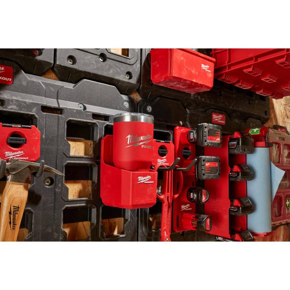 Milwaukee Packout Organizer Cup with Packout Compact Wall Plate