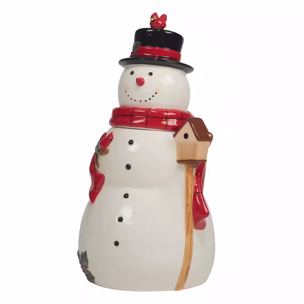Certified International Joy of Christmas 3-D Snowman Cookie Jar